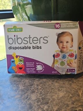 Sesame Street Bibsters Disposable Bibs - Multi-Color
